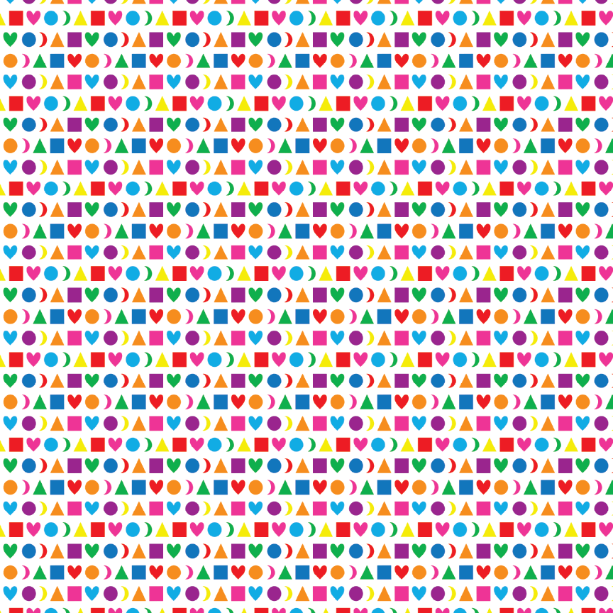 Back To School Shapes Pattern Acrylic Sheets - CMB Pattern Acrylic